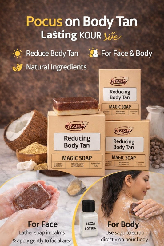 Lizah Magic Soap for Tan Removal & Skin Brightening – Suitable for All Skin Types